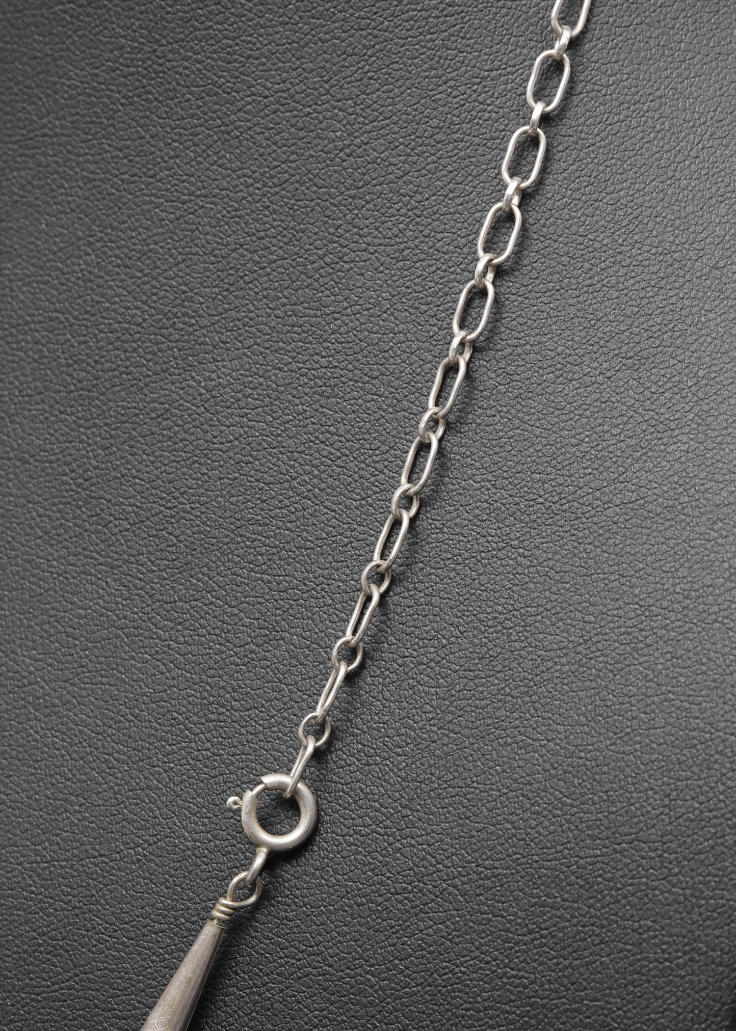 Sterling Silver Lapis and Mother of Pearl Necklace