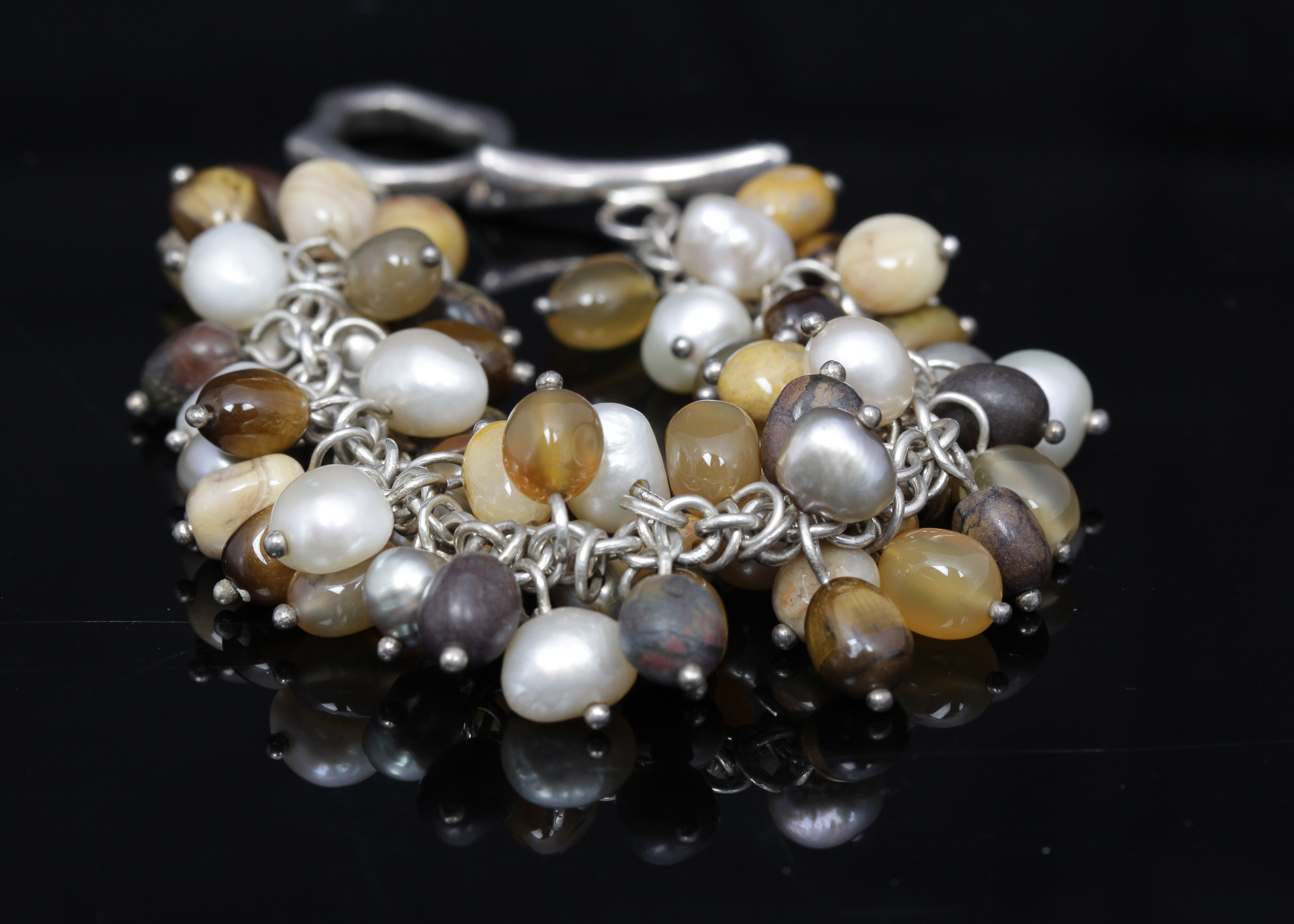 Multi-Stone Dangle Bracelet
