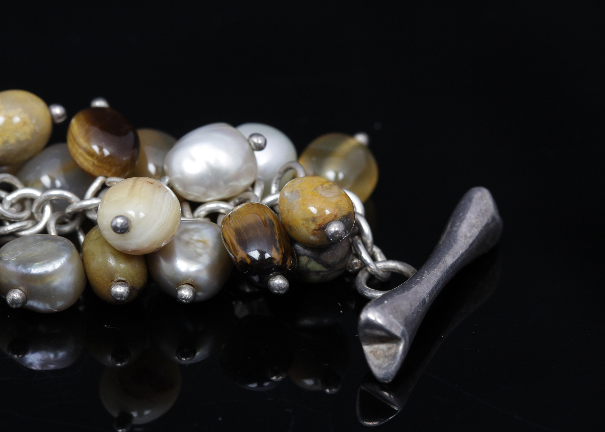 Multi-Stone Dangle Bracelet