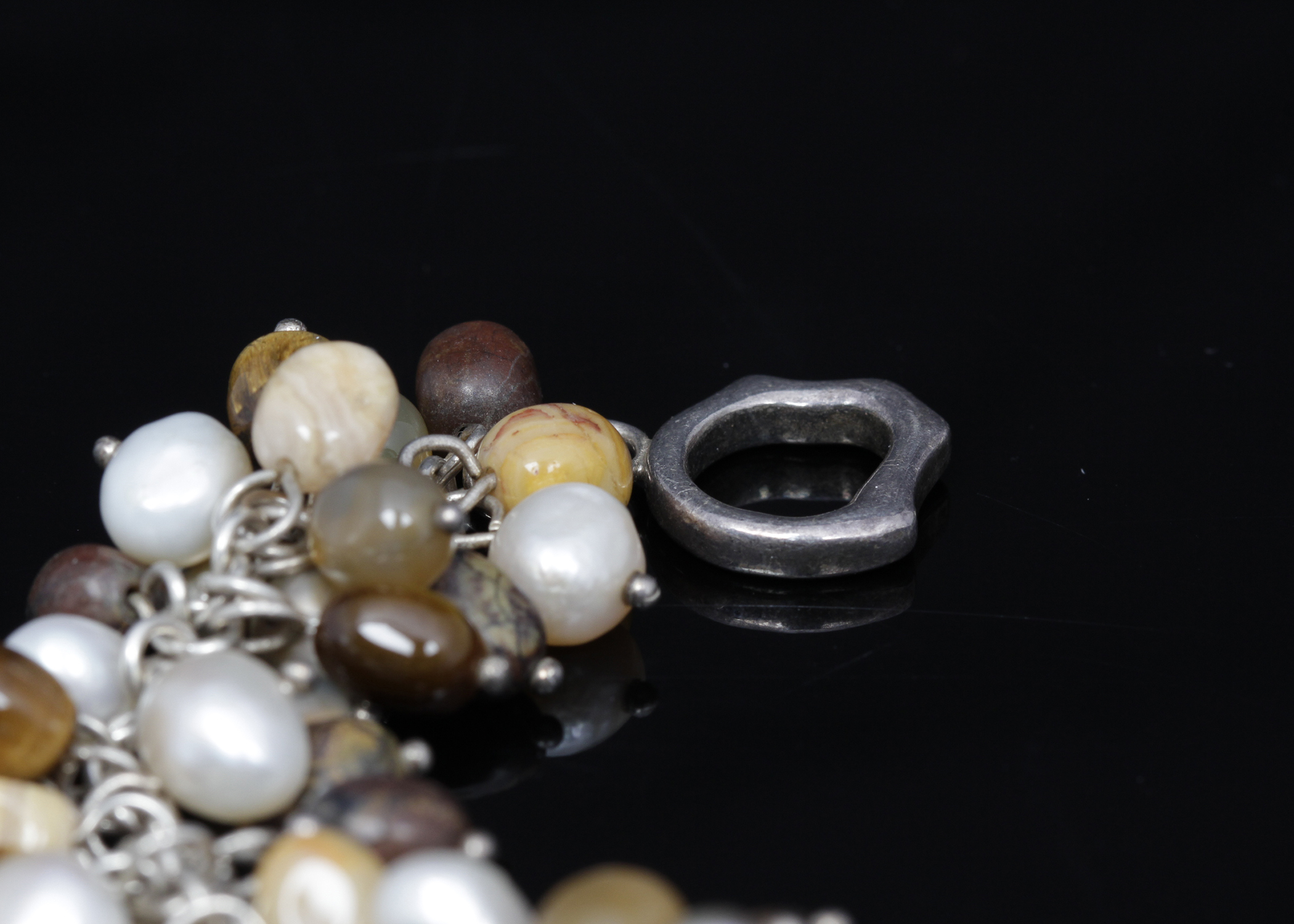 Multi-Stone Dangle Bracelet