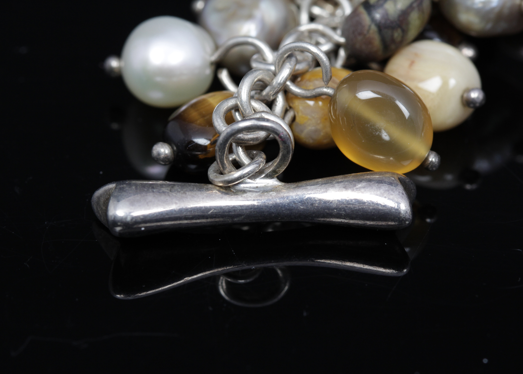 Multi-Stone Dangle Bracelet