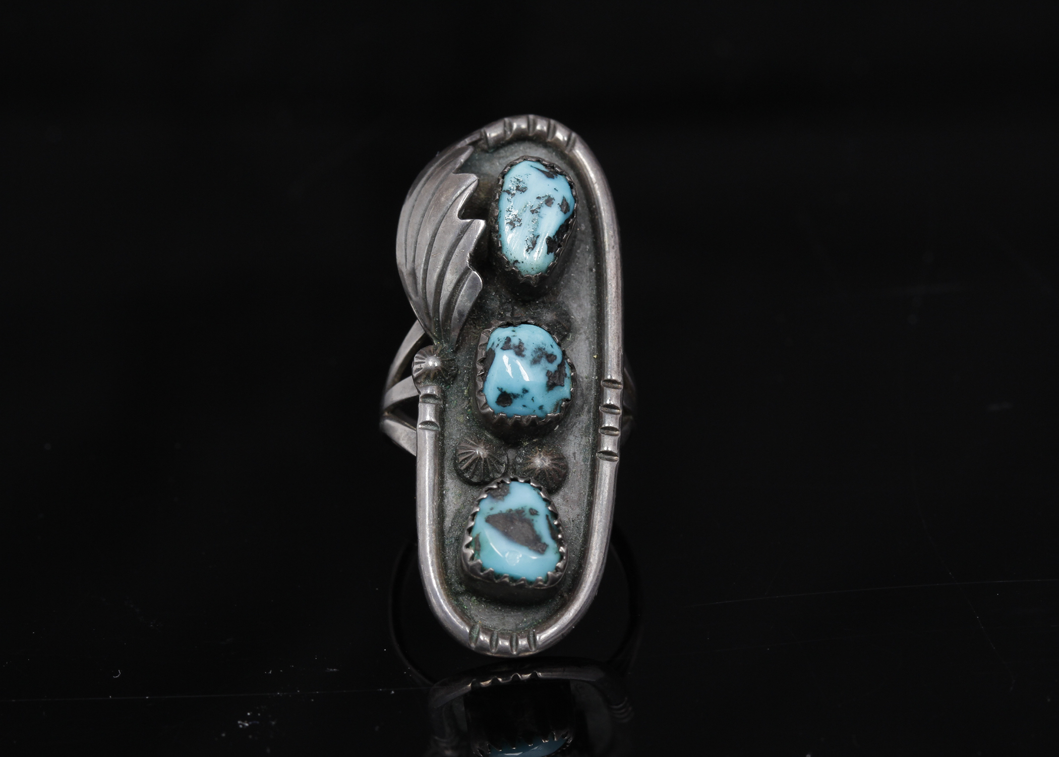 Silver Plate Turquoise Ring