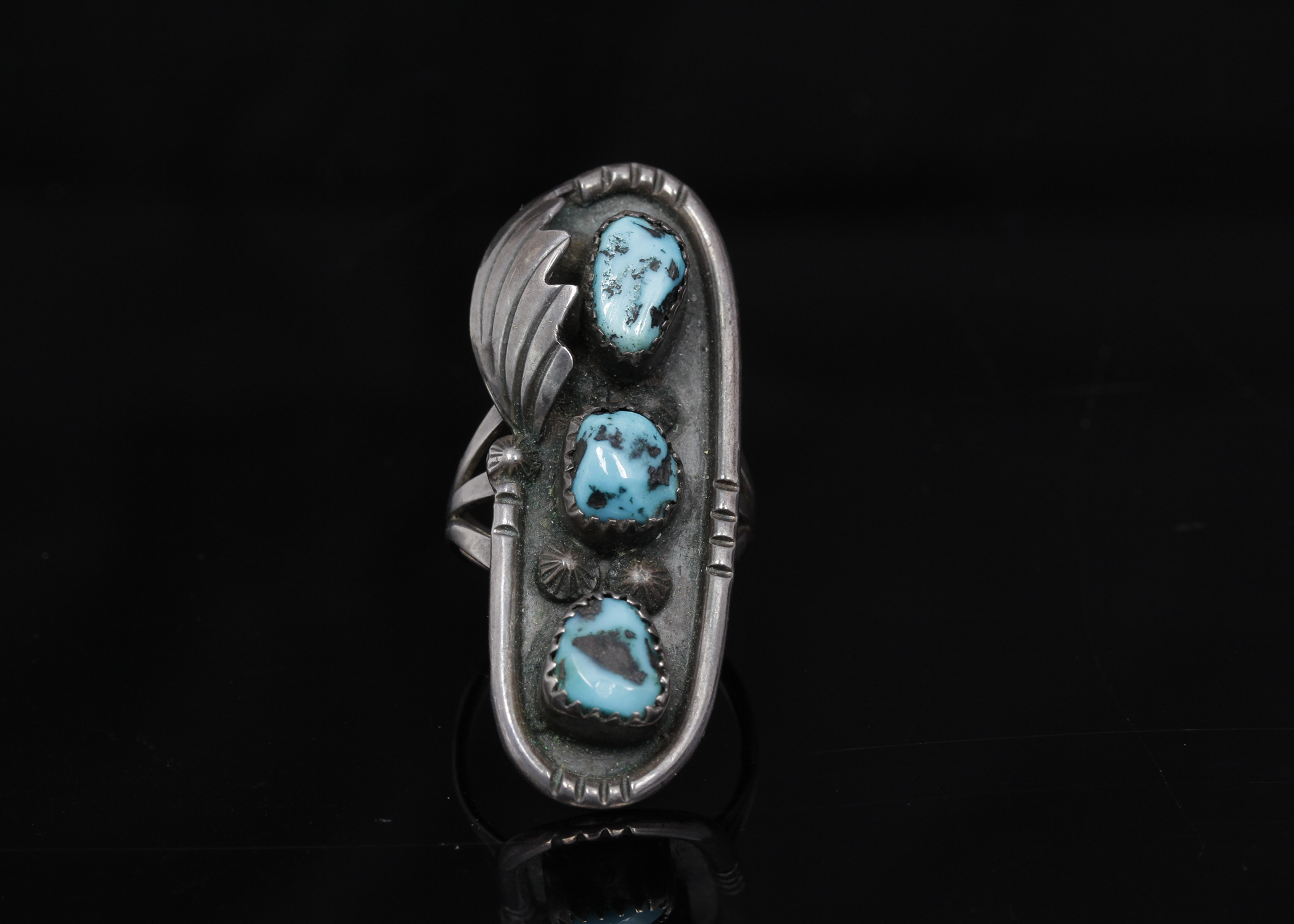 Silver Plate Turquoise Ring