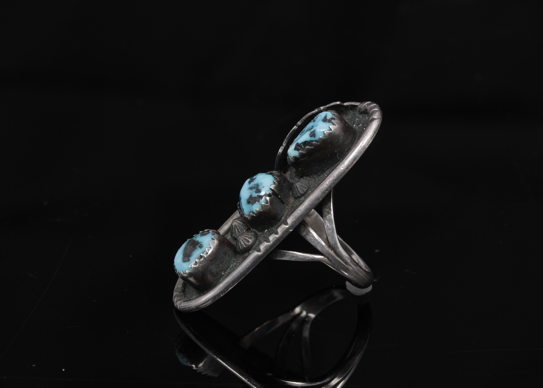 Silver Plate Turquoise Ring