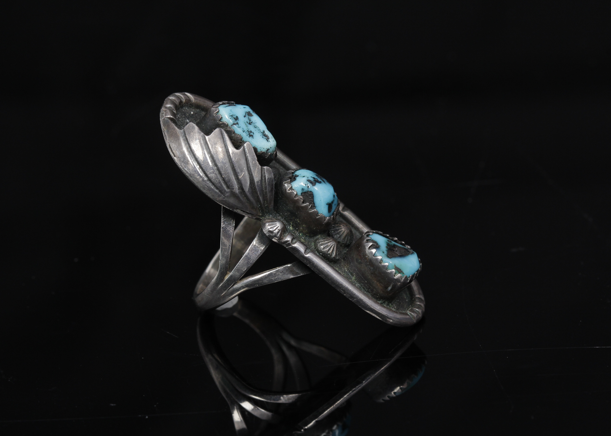 Silver Plate Turquoise Ring