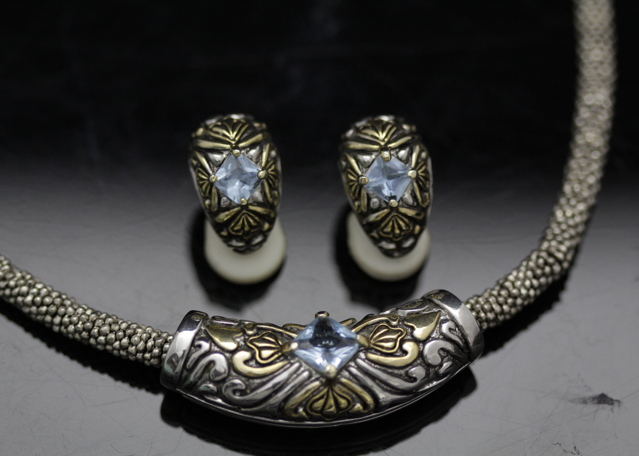 Silver Plate and Gold Tone Jewelry Set