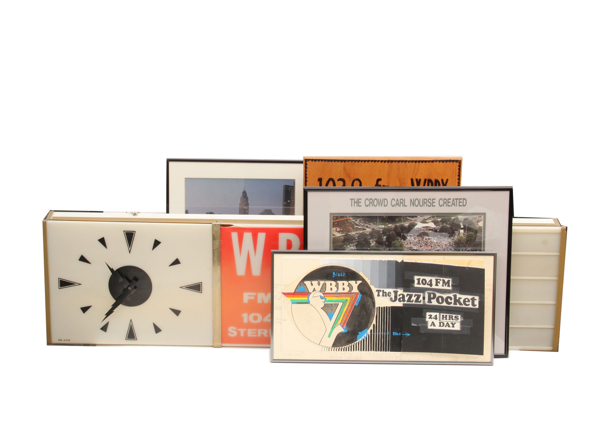 WBBY Radio Station Sign and Memorabilia