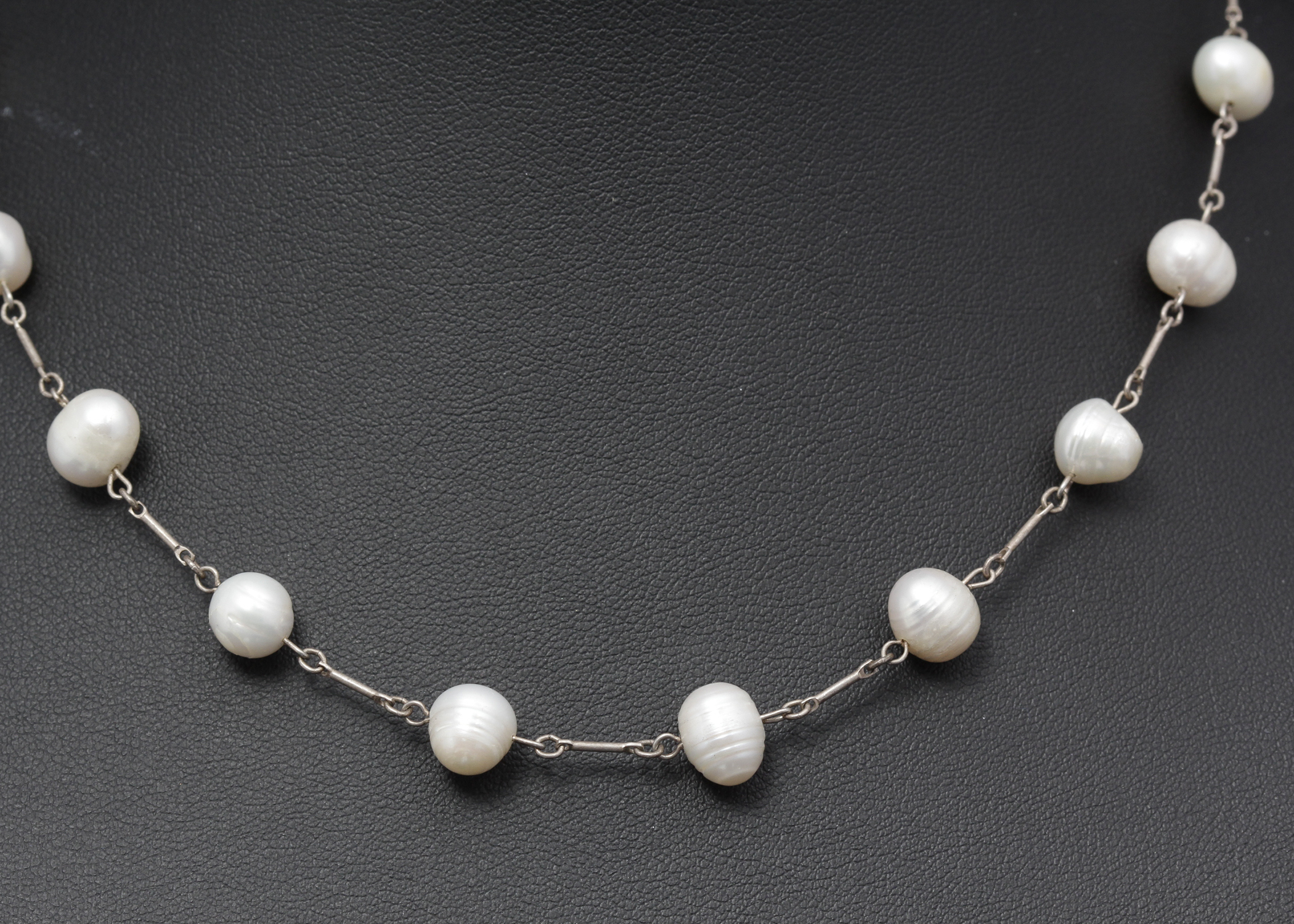 Sterling Silver Pearl Necklace