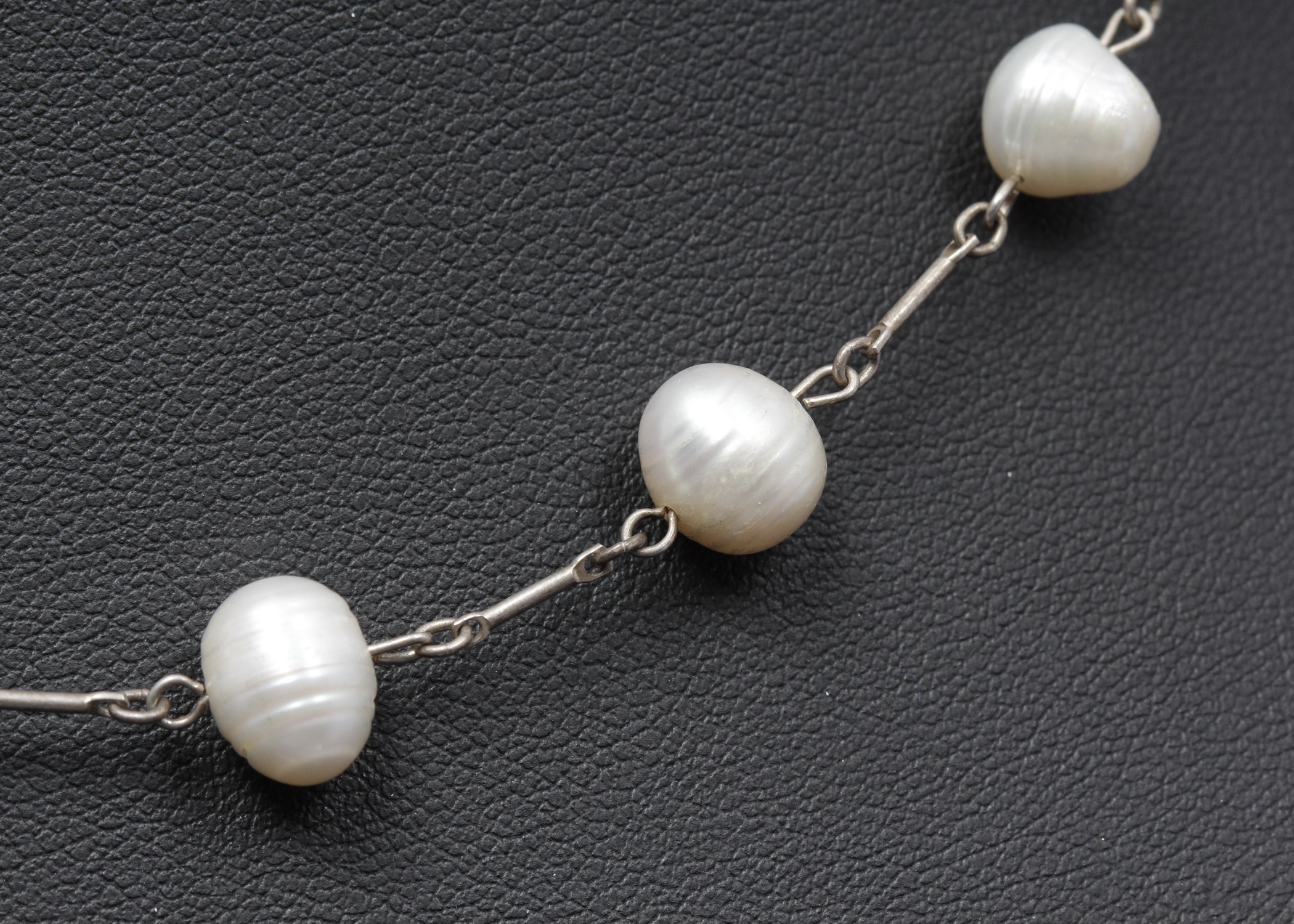 Sterling Silver Pearl Necklace