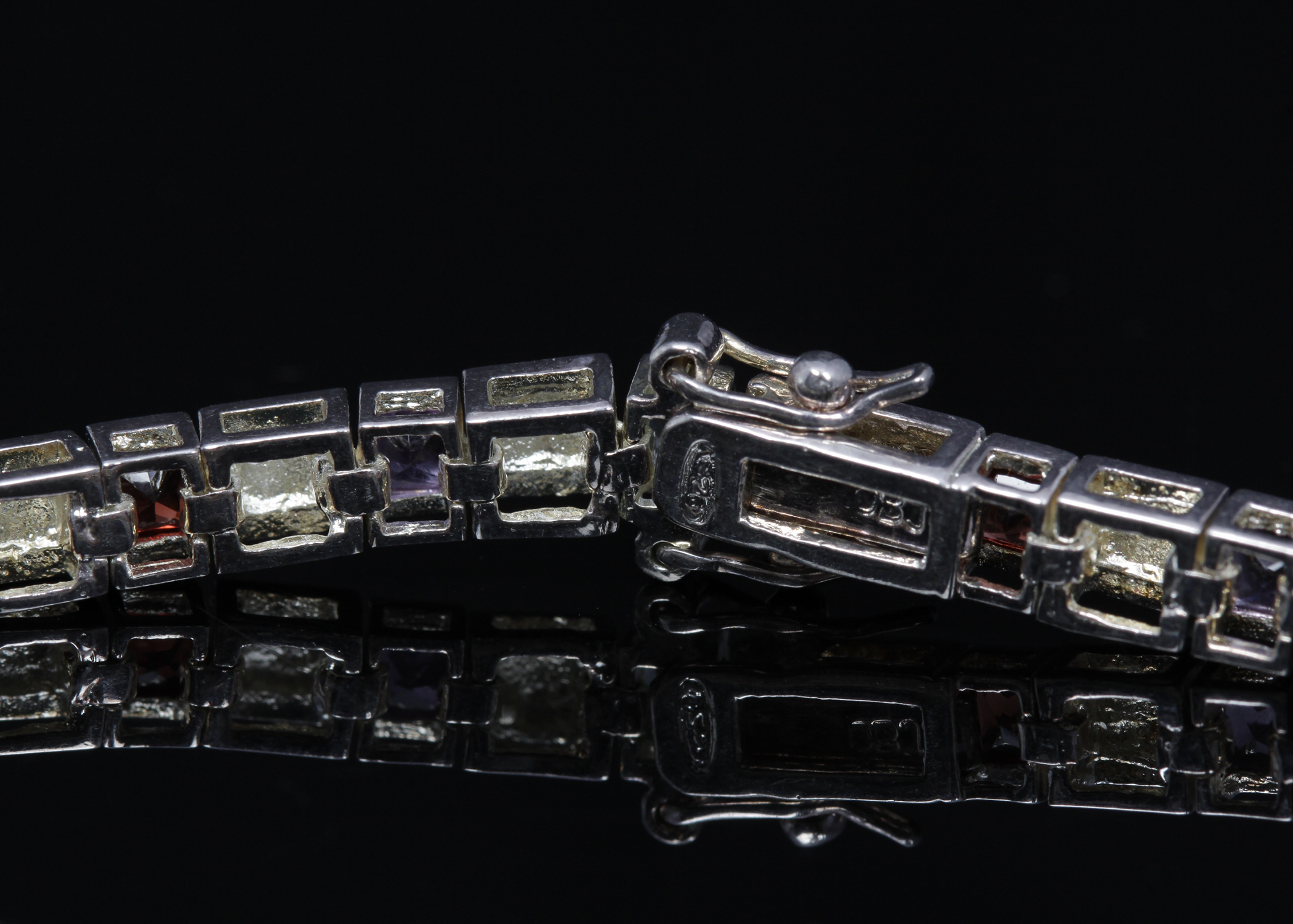 Sterling Silver Gemstone Bracelet