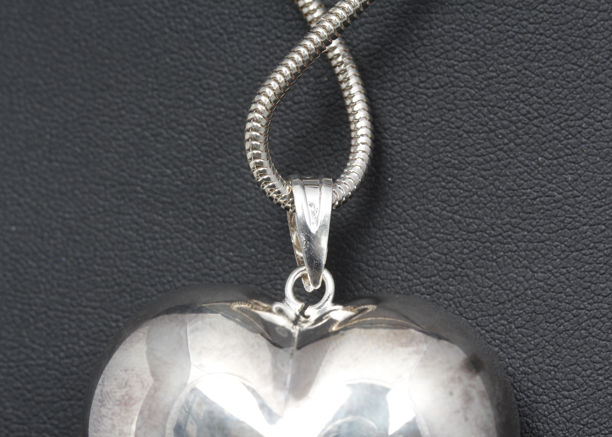 Silver Plate Heart Necklace