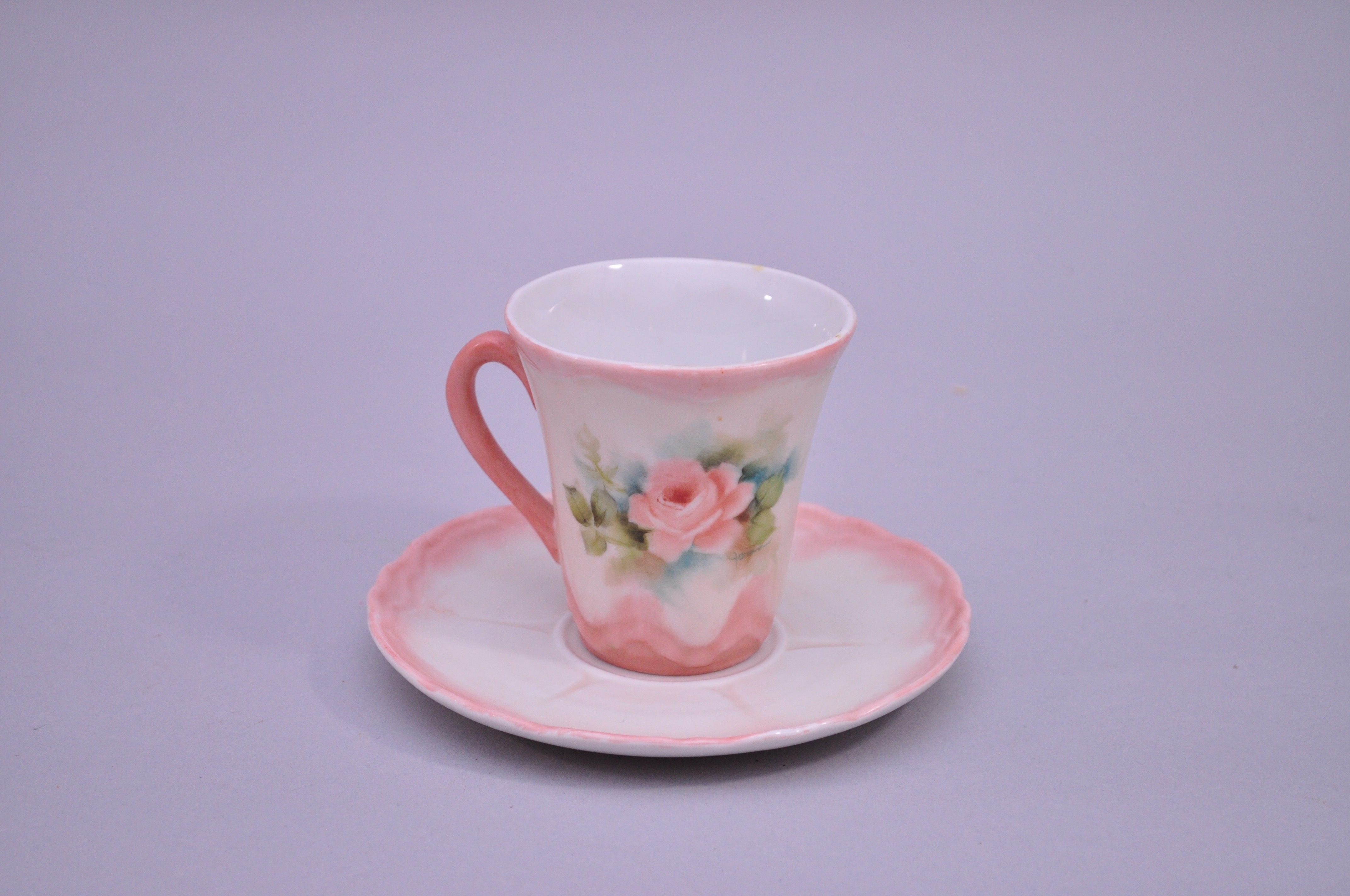 Vintage Hand-Painted Chocolate Set