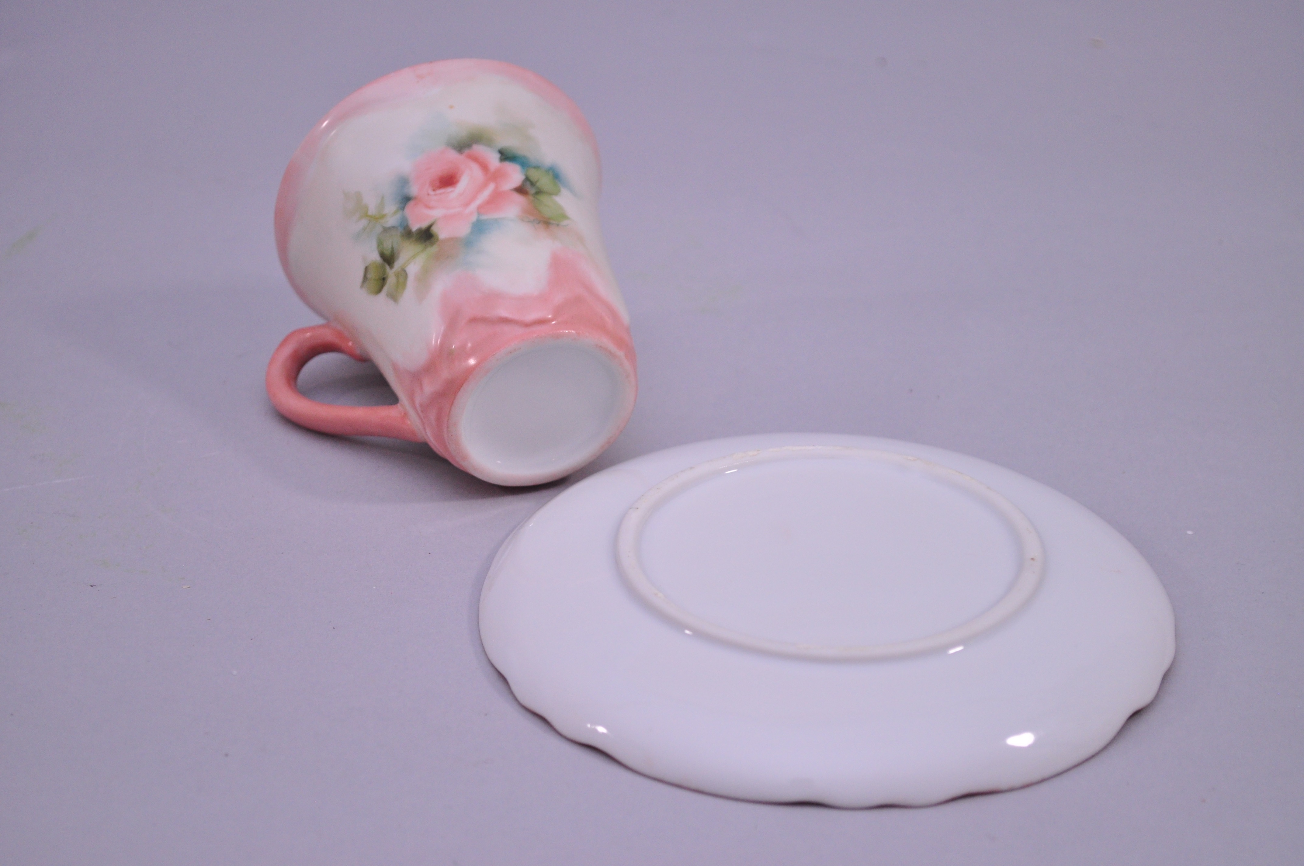 Vintage Hand-Painted Chocolate Set