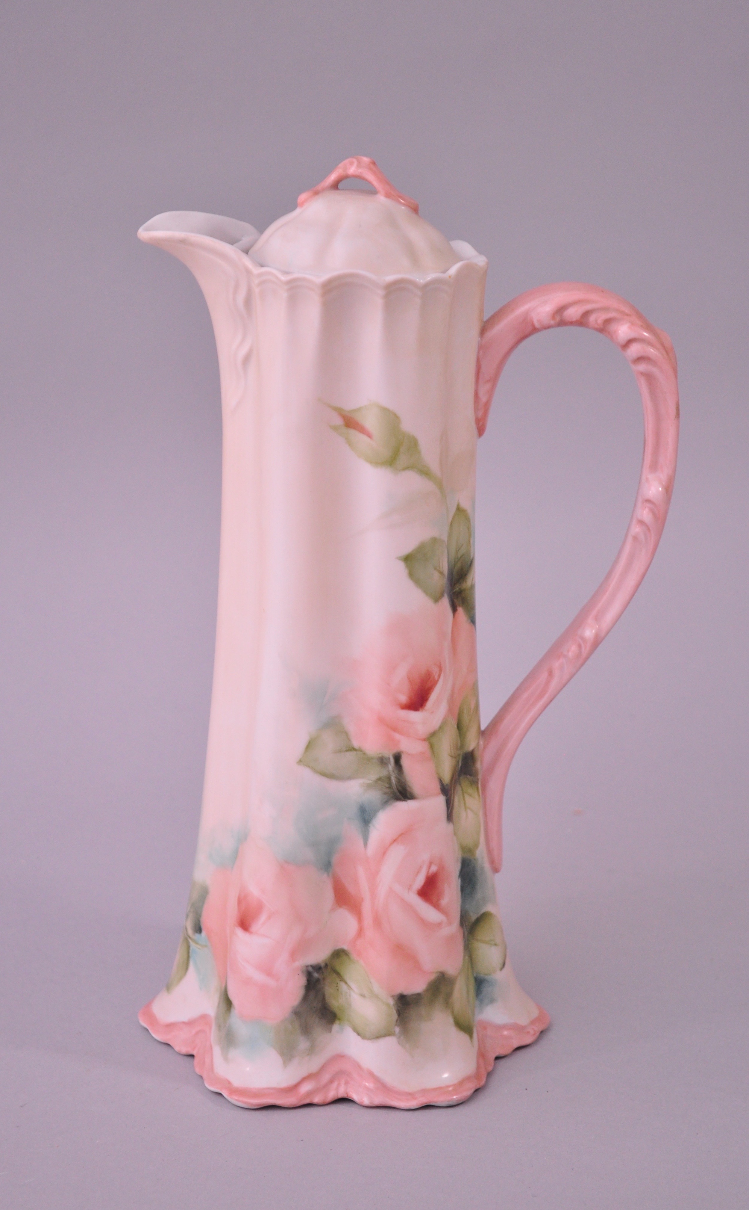 Vintage Hand-Painted Chocolate Set