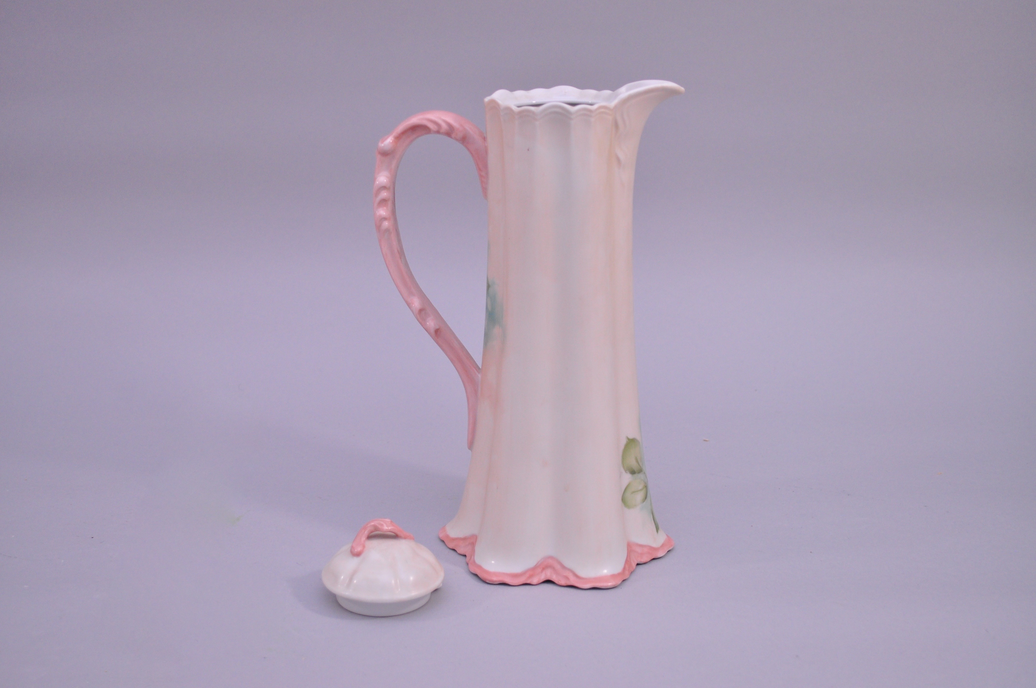 Vintage Hand-Painted Chocolate Set