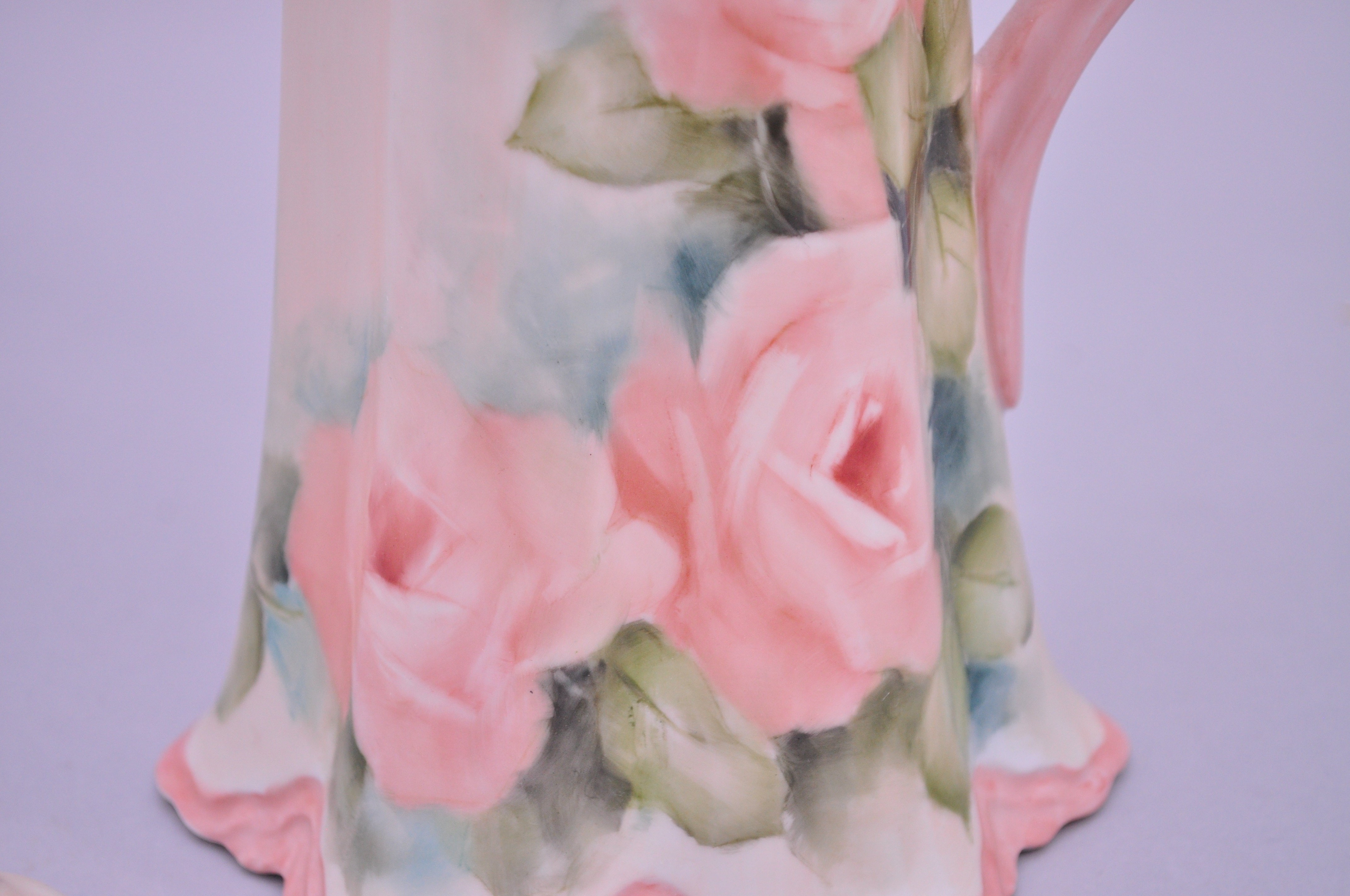 Vintage Hand-Painted Chocolate Set