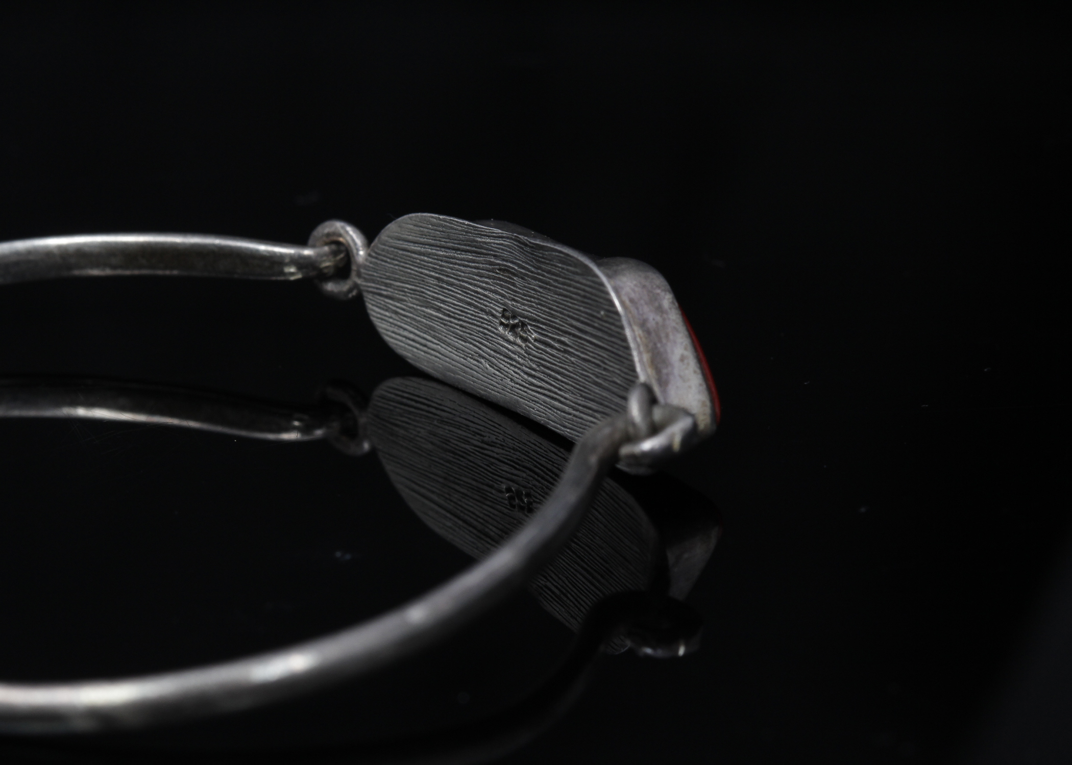 Sterling Silver Coral Bracelet