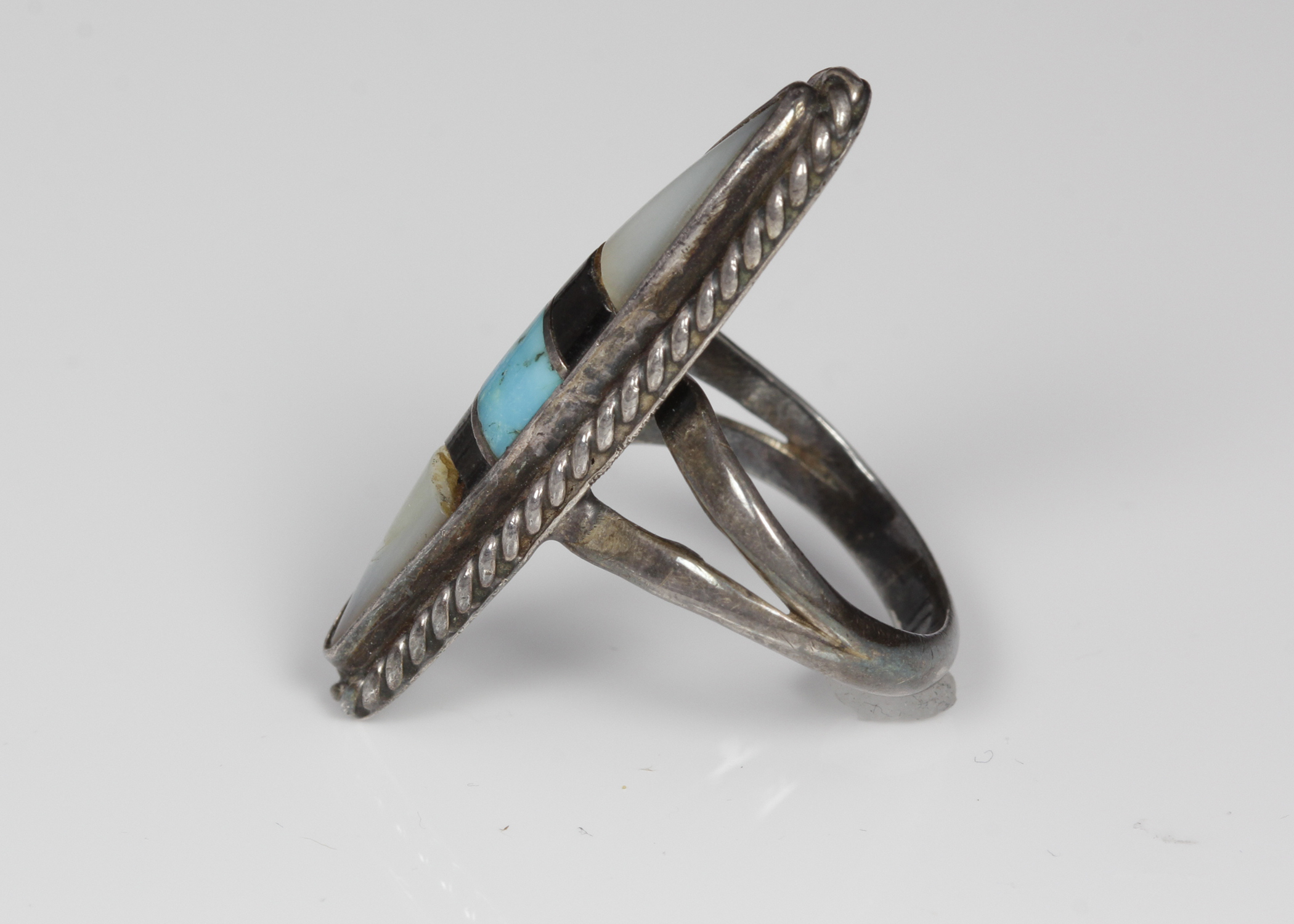 Silver Tone Multi-Stone Ring