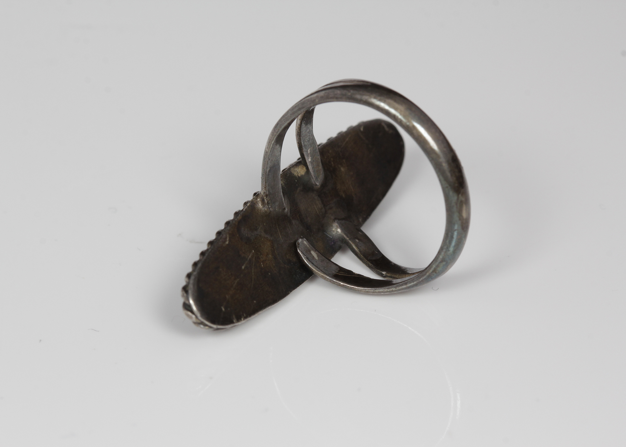 Silver Tone Multi-Stone Ring