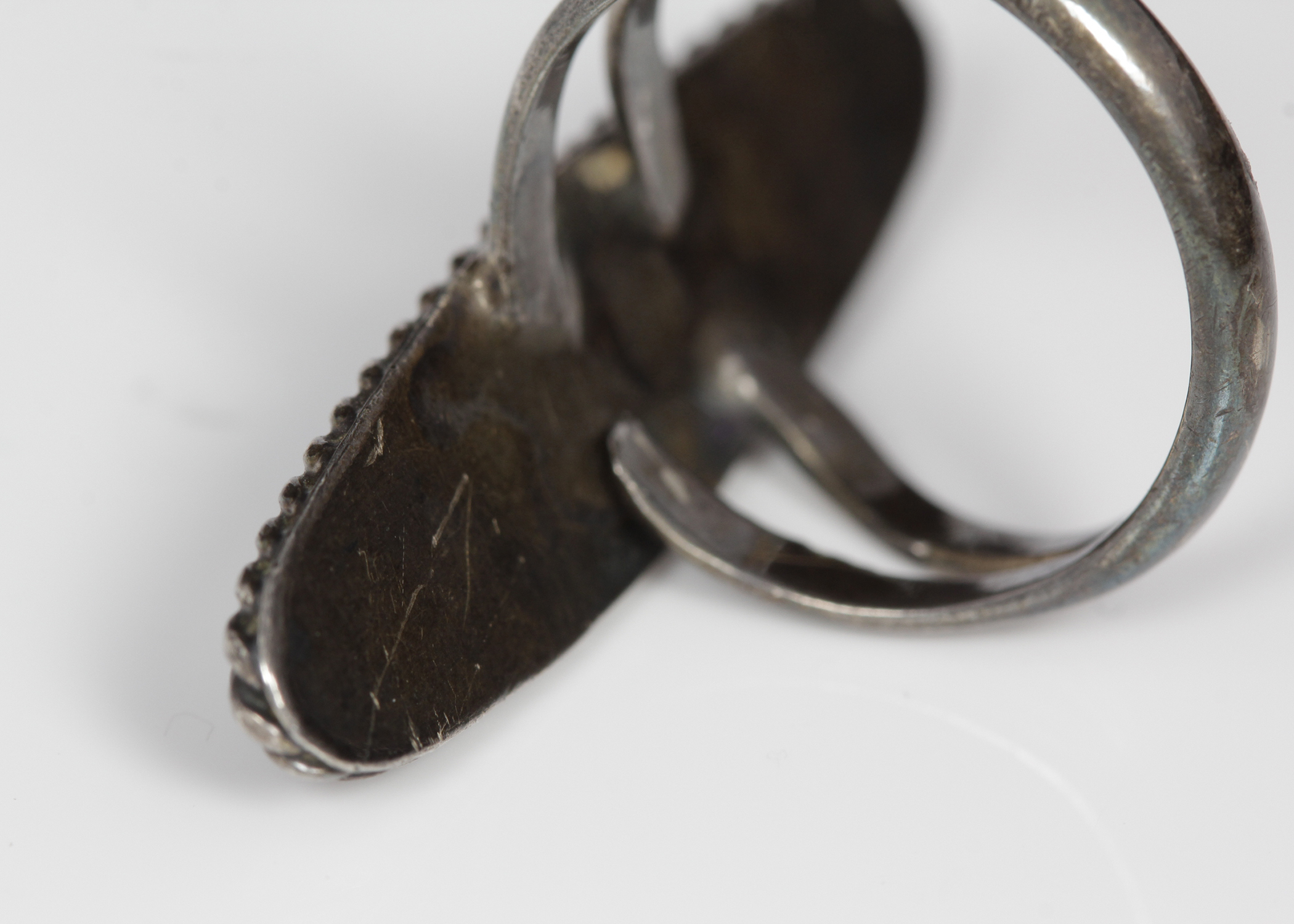 Silver Tone Multi-Stone Ring