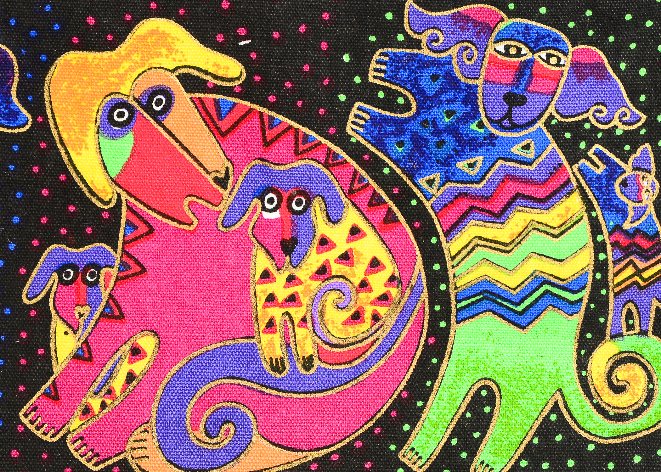 Laurel Burch Hand Printed Dog Bag Wholesale Collection