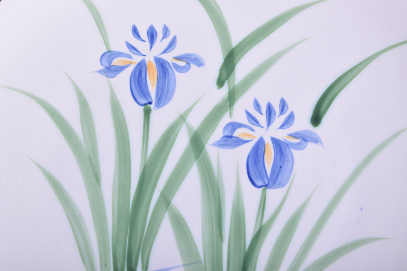 Ono Japan Blue Floral Serving Platter