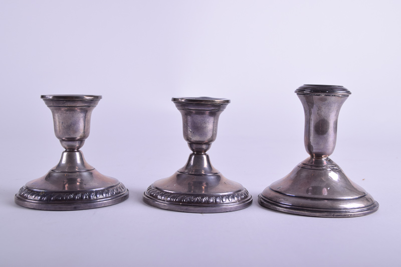 Columbia Sterling Silver Weighted Candlesticks