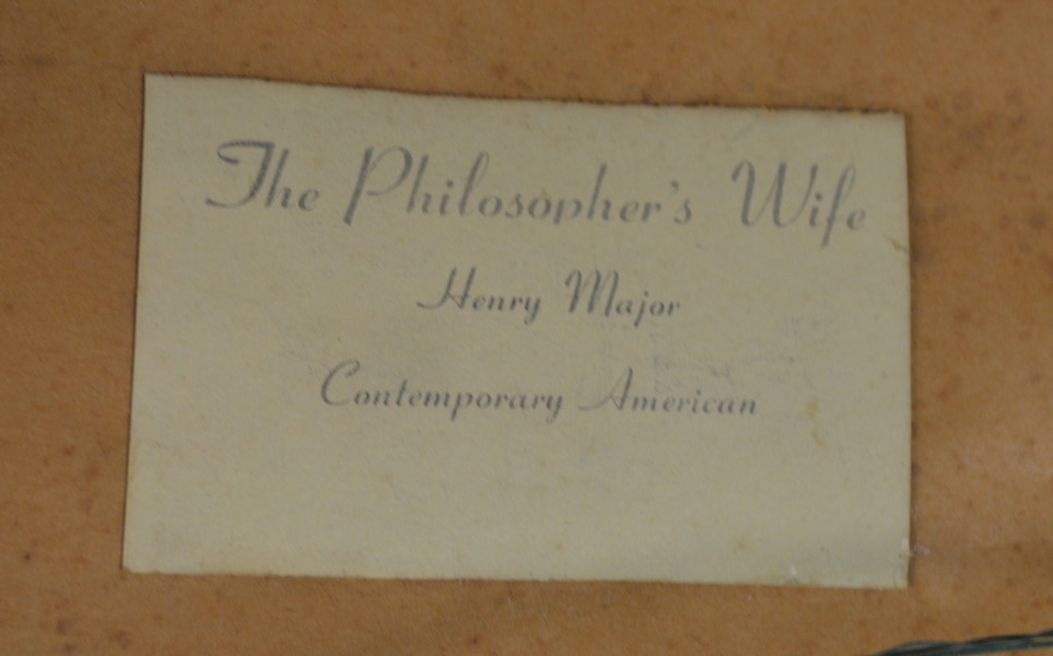 Henry Major "Philosopher's Wife" and "Gay Philosopher" Lithograph
