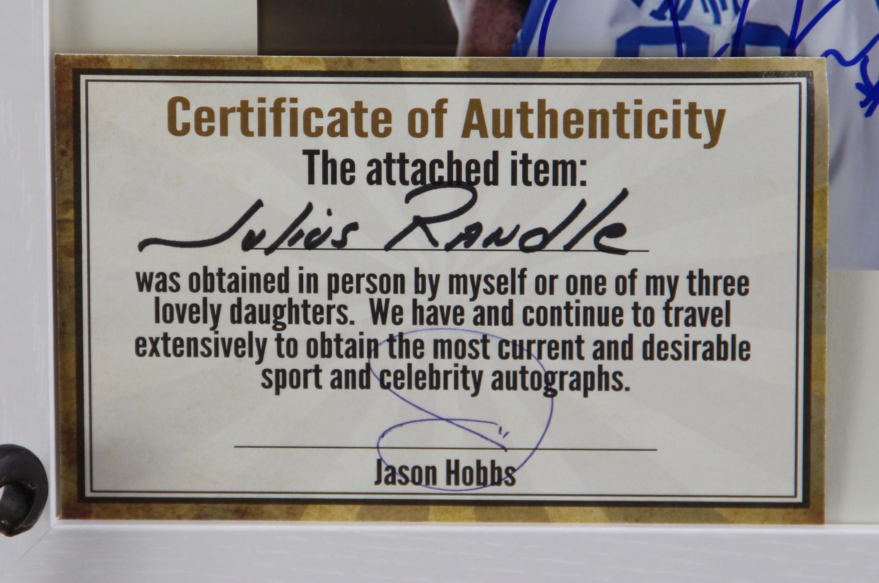 Autographed Julius Randle Photographic Print