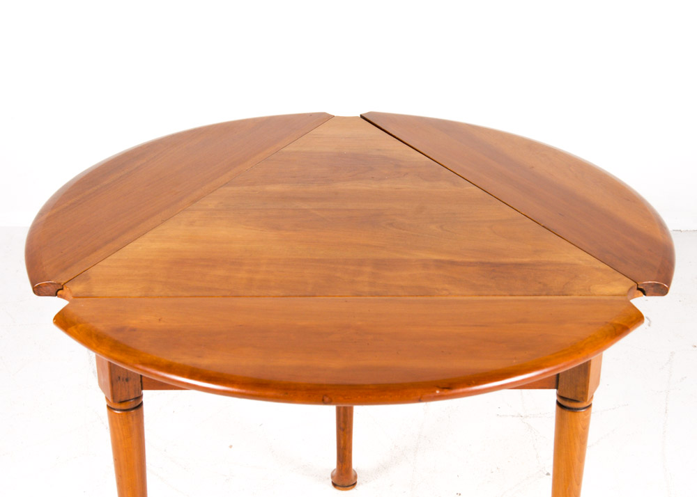 Vintage Statton Furniture Drop Leaf Cherry Corner Table