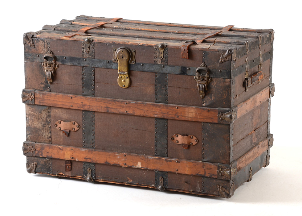 Flat-Top Steamer Trunk