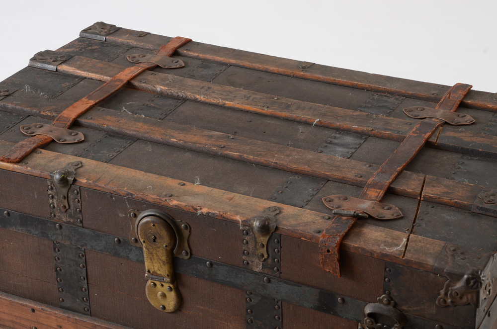 Flat-Top Steamer Trunk