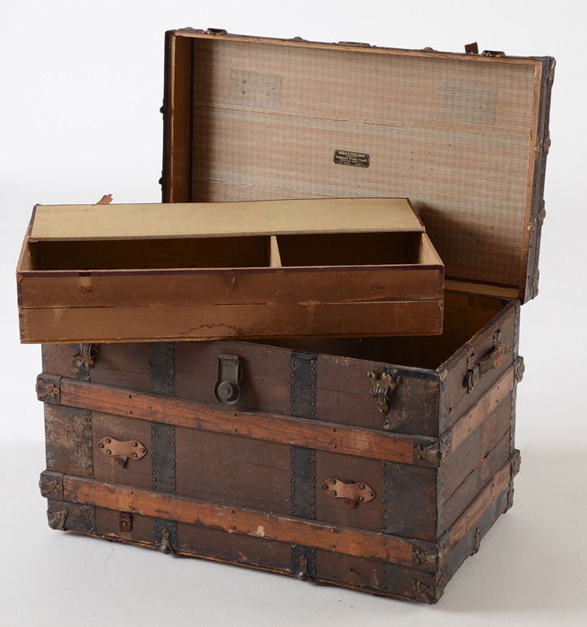 Flat-Top Steamer Trunk