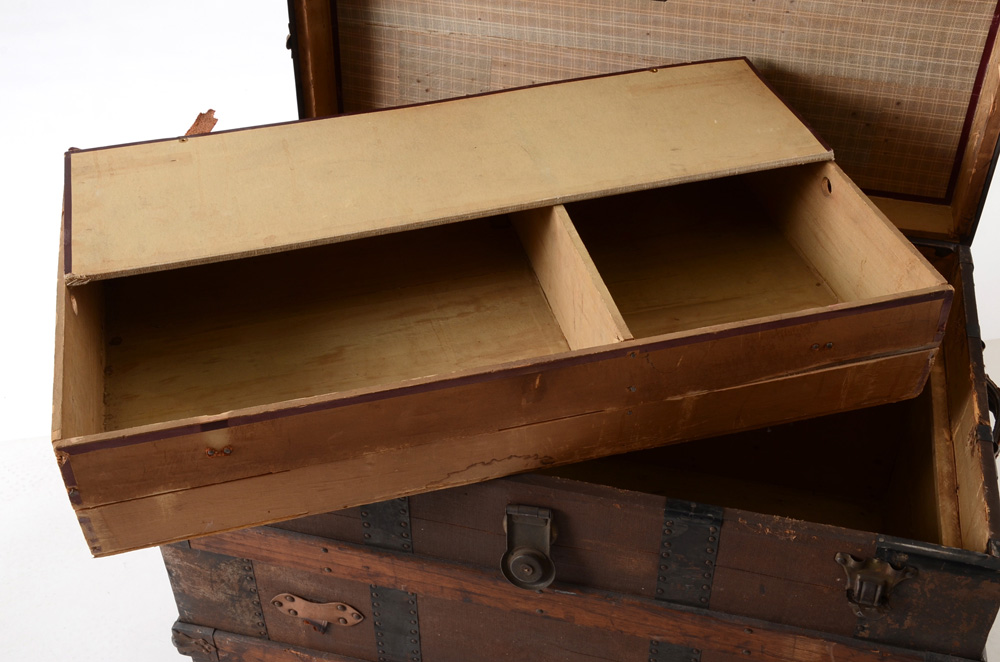 Flat-Top Steamer Trunk
