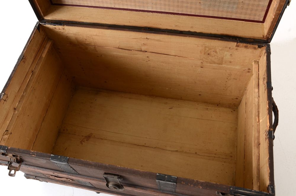 Flat-Top Steamer Trunk