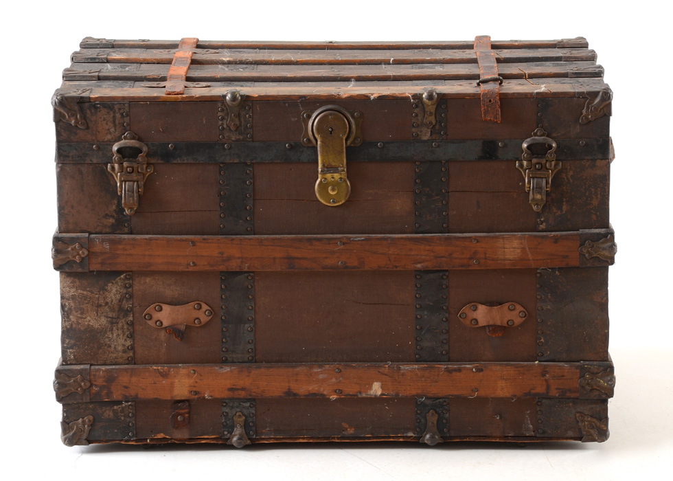 Flat-Top Steamer Trunk