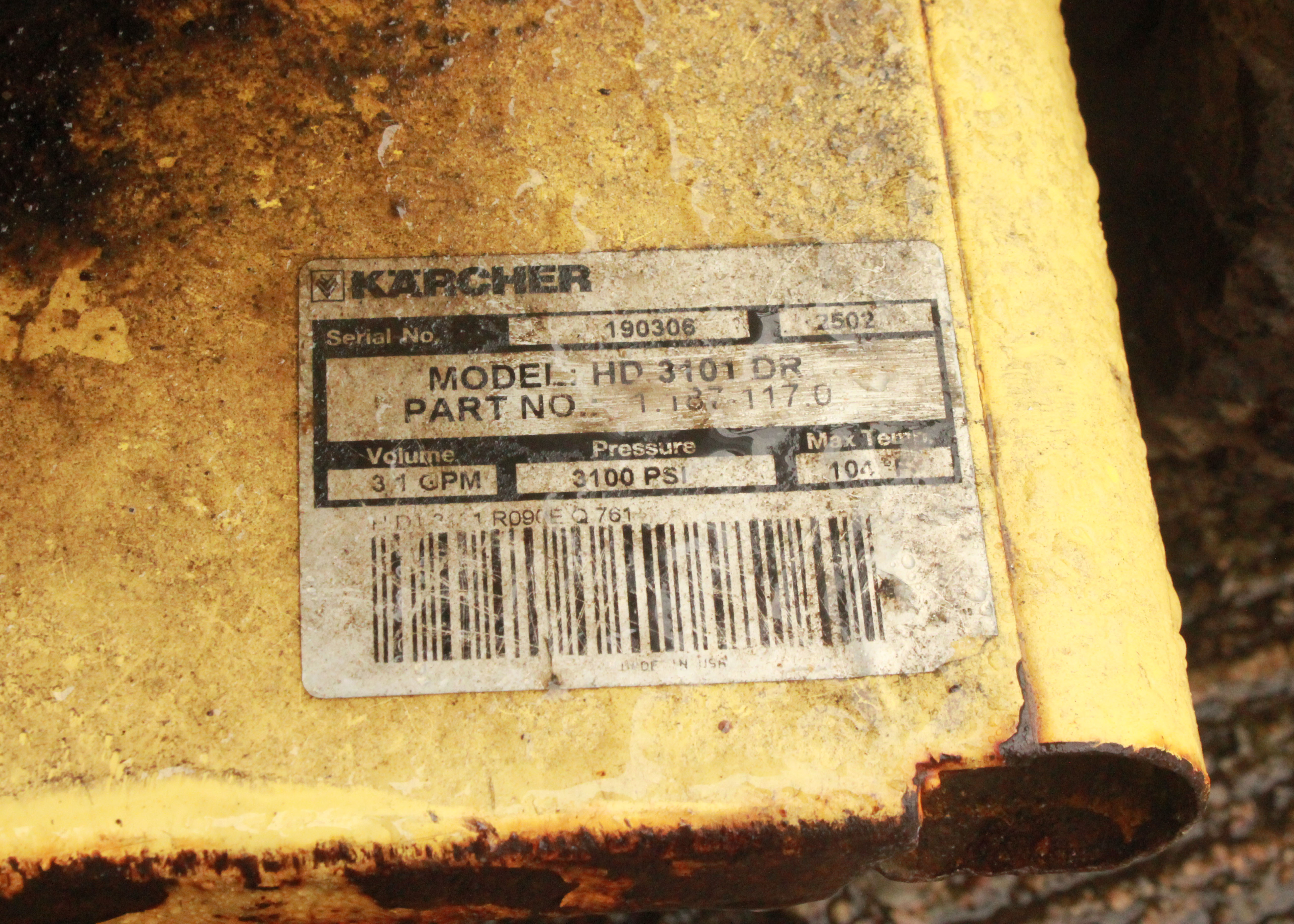 Karcher 3100 PSI Pressure Washer