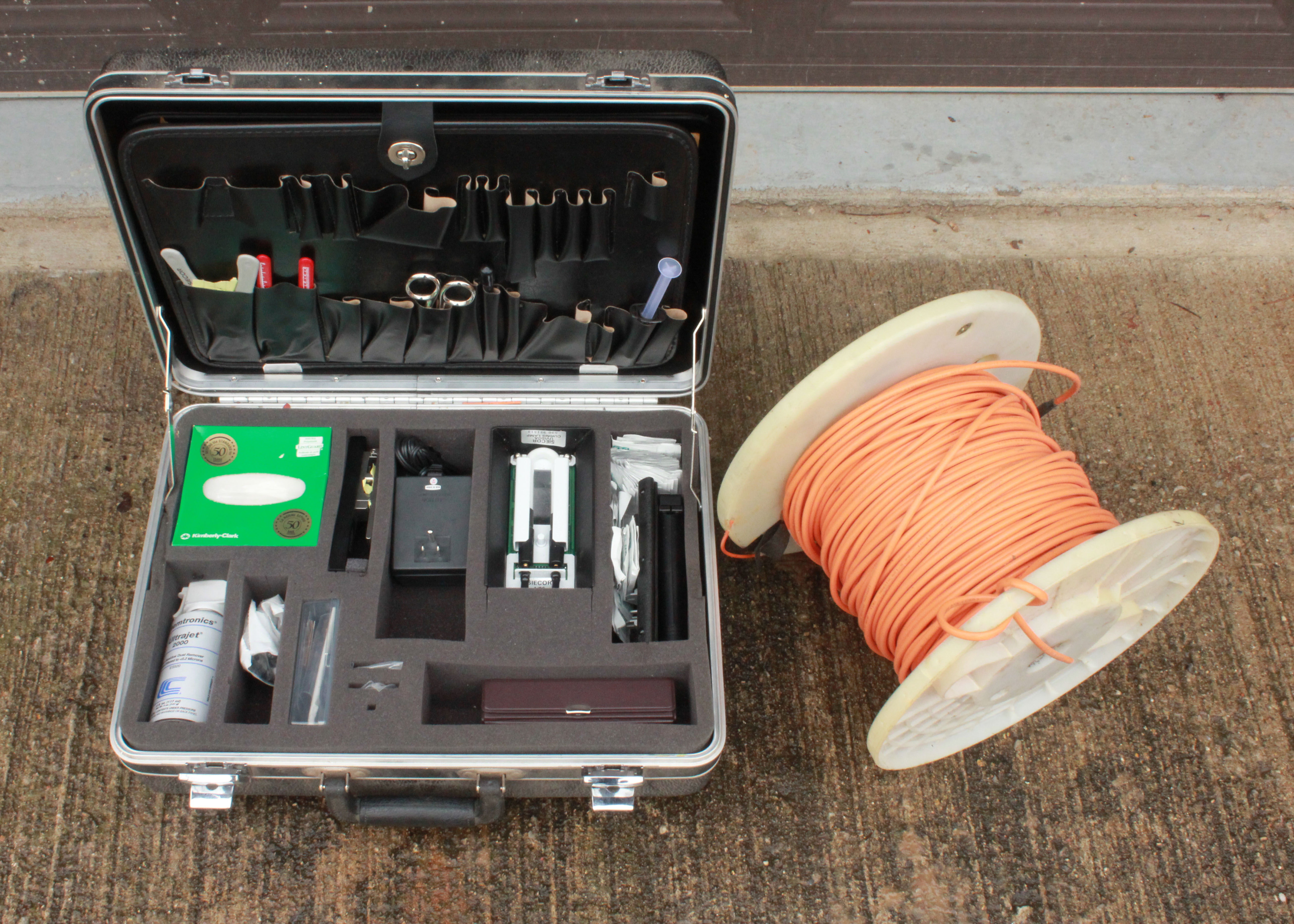 Siecor Fiber Optic Splicing Kit and Fiber Optic Cable
