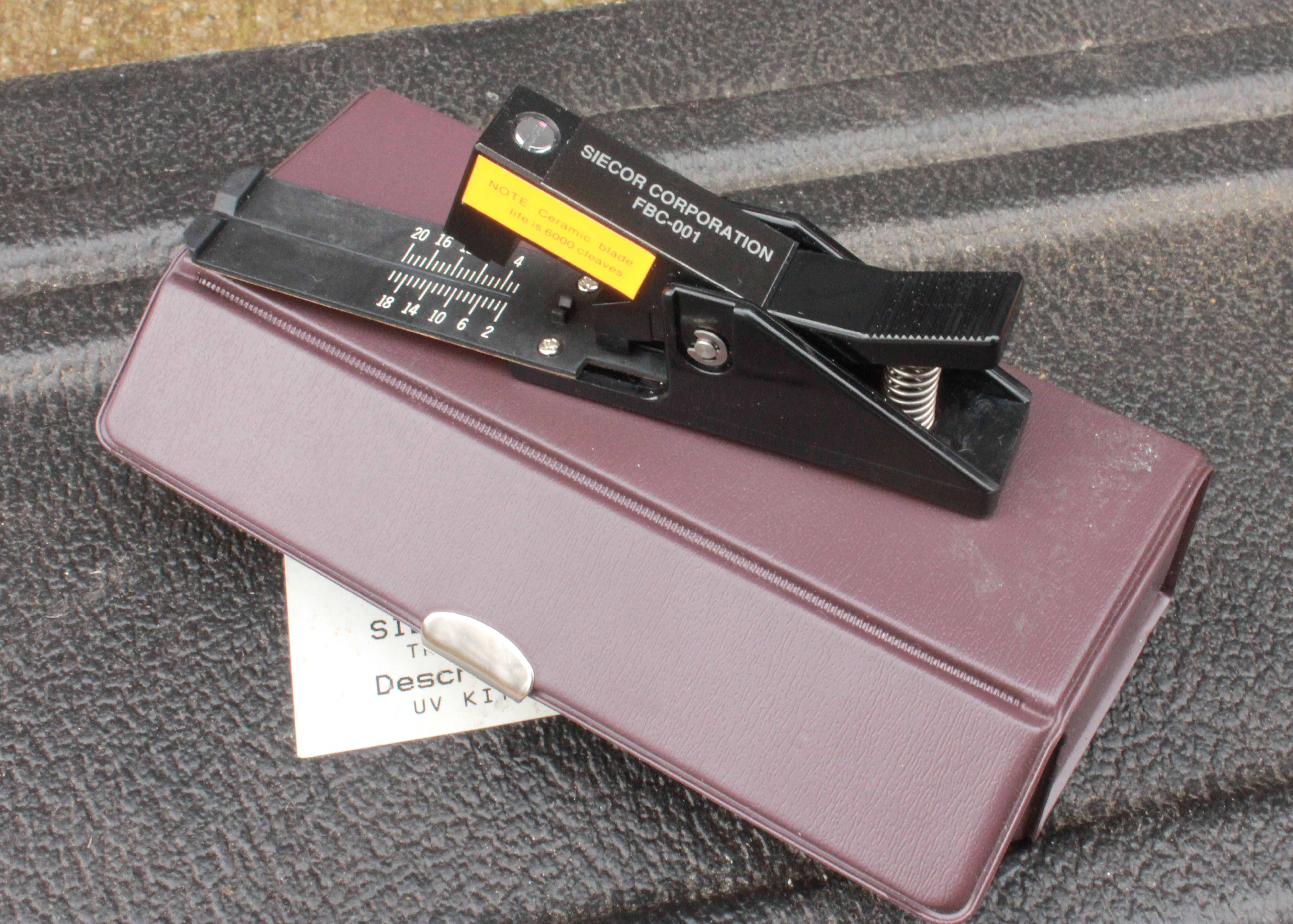 Siecor Fiber Optic Splicing Kit and Fiber Optic Cable