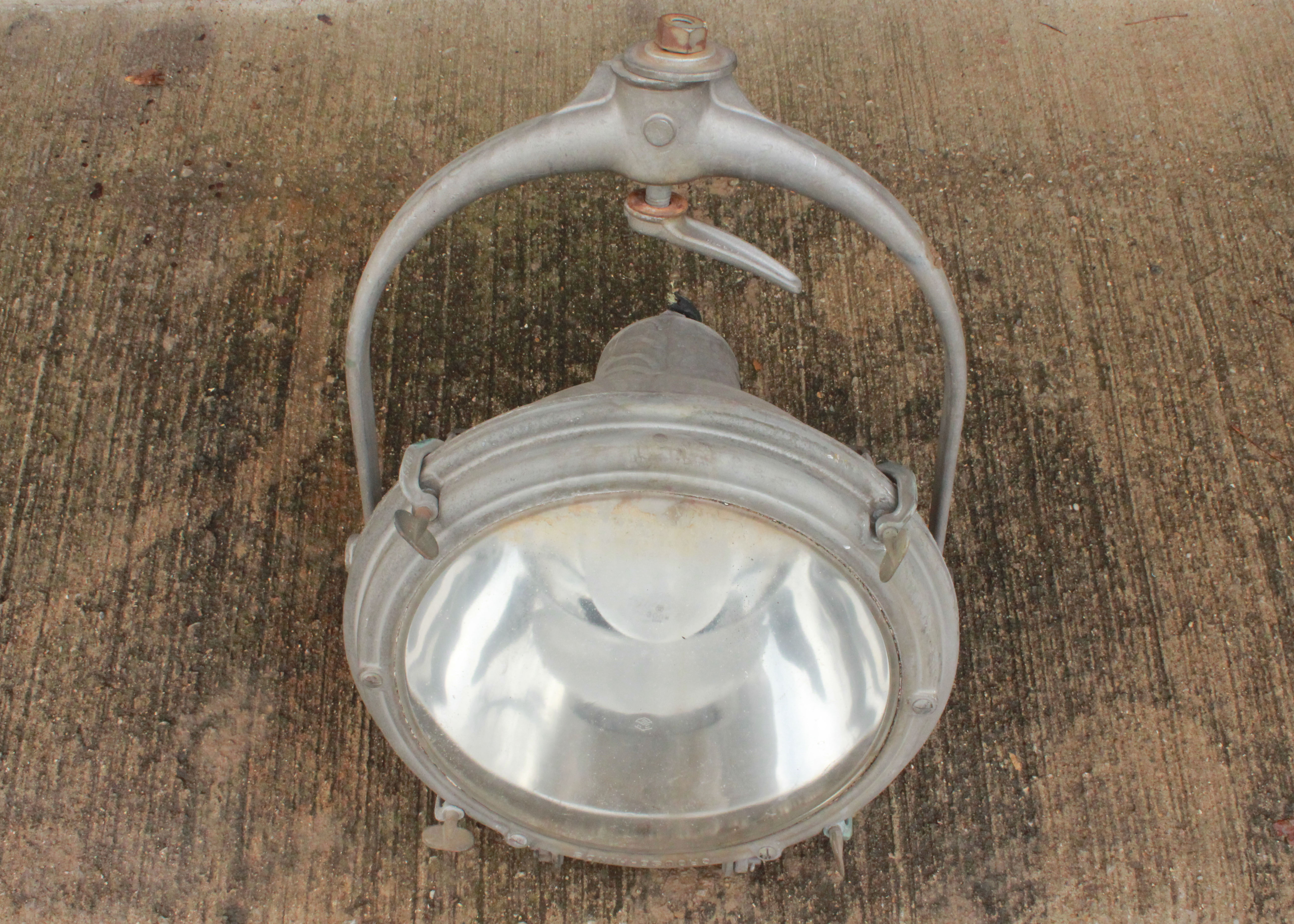 Vintage Industrial Metal Spotlight