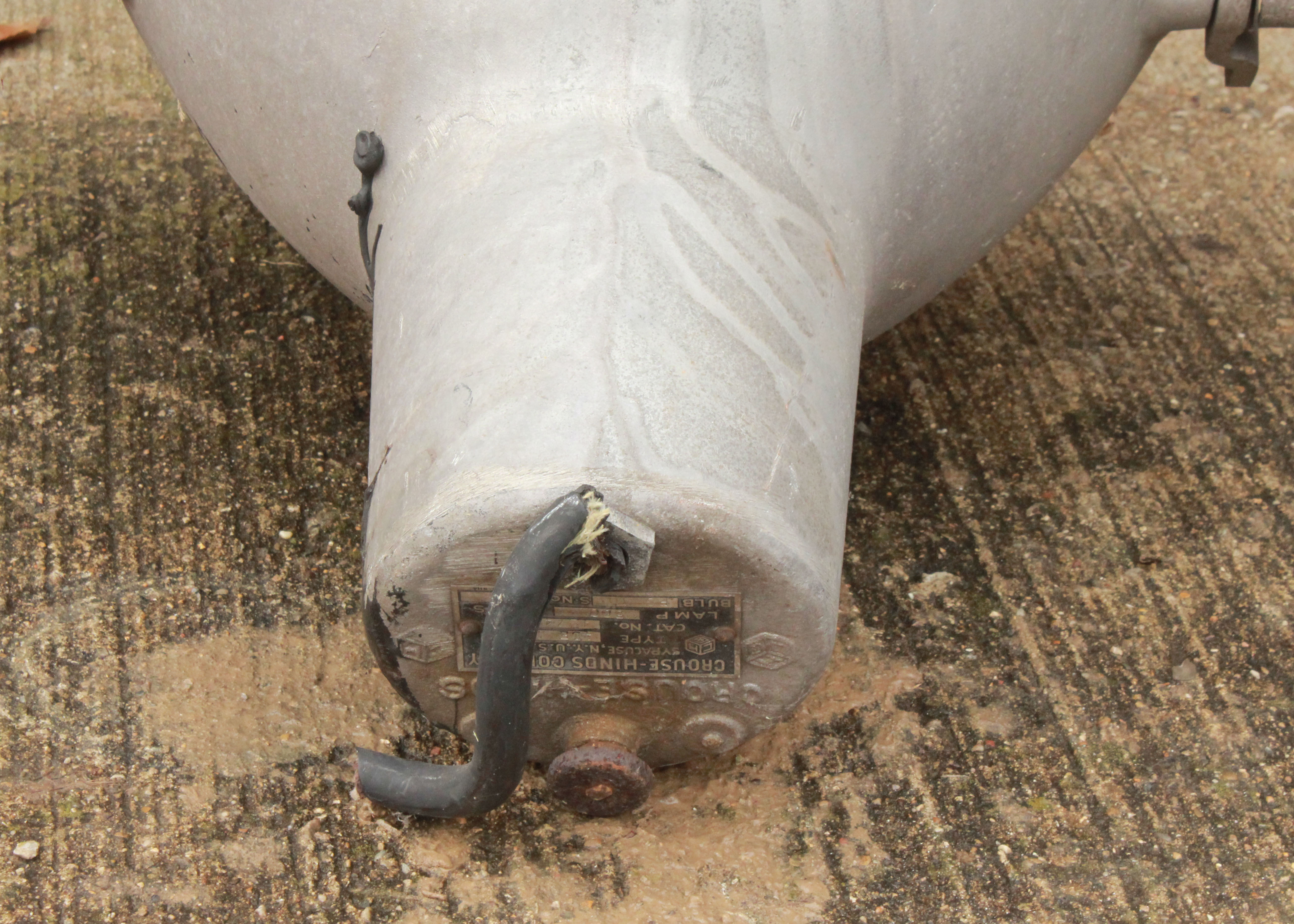 Vintage Industrial Metal Spotlight