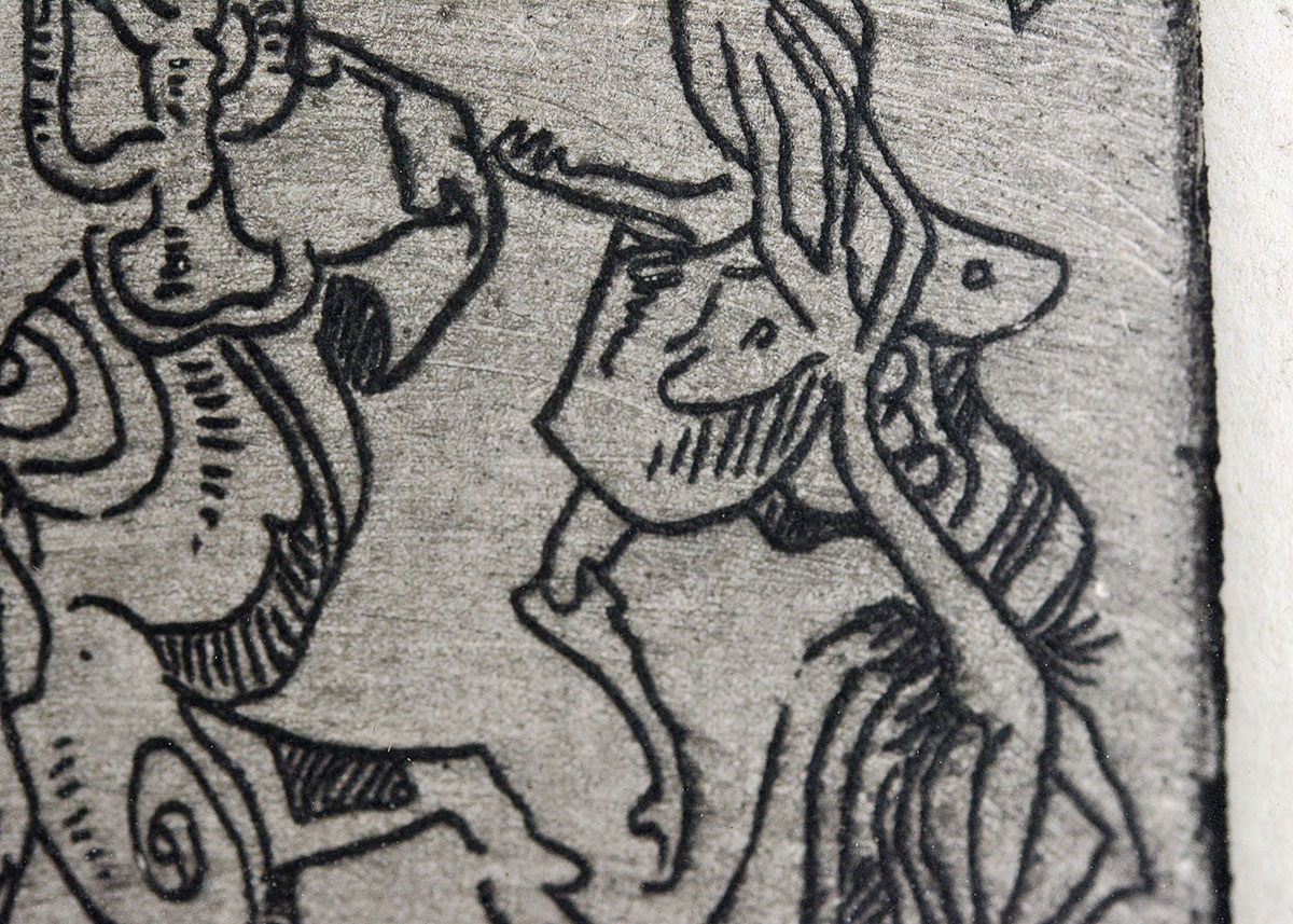 Framed Kurt Seligmann Etching and Retrospective Book