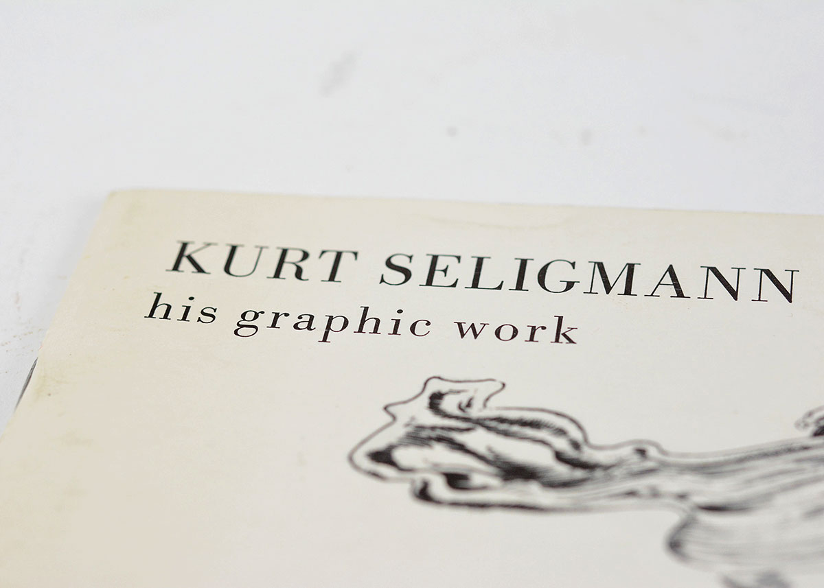 Framed Kurt Seligmann Etching and Retrospective Book