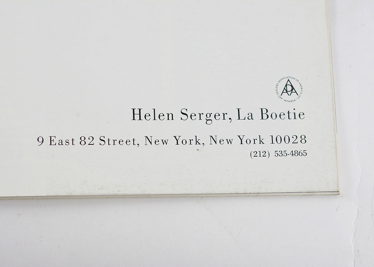 Framed Kurt Seligmann Etching and Retrospective Book