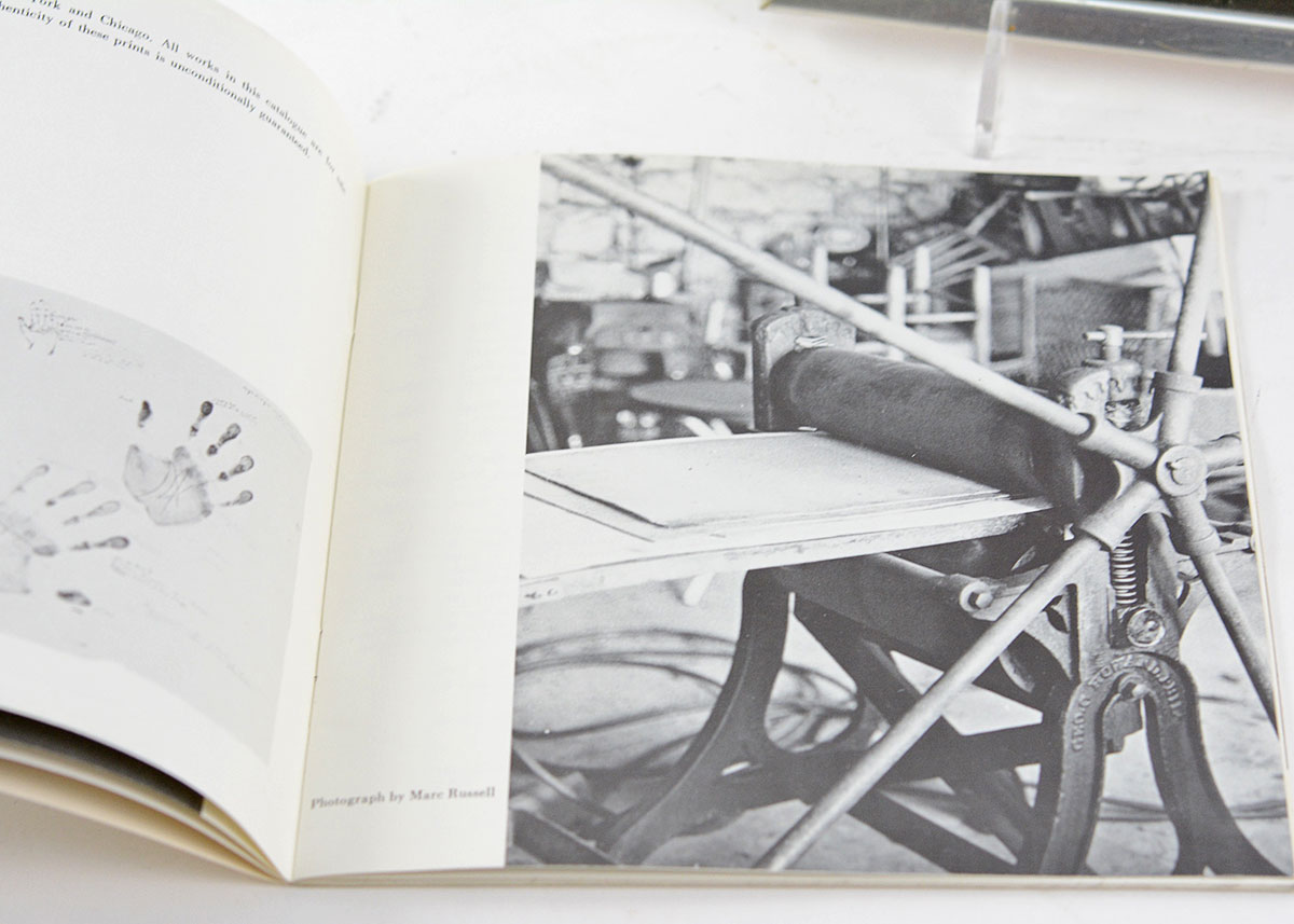 Framed Kurt Seligmann Etching and Retrospective Book