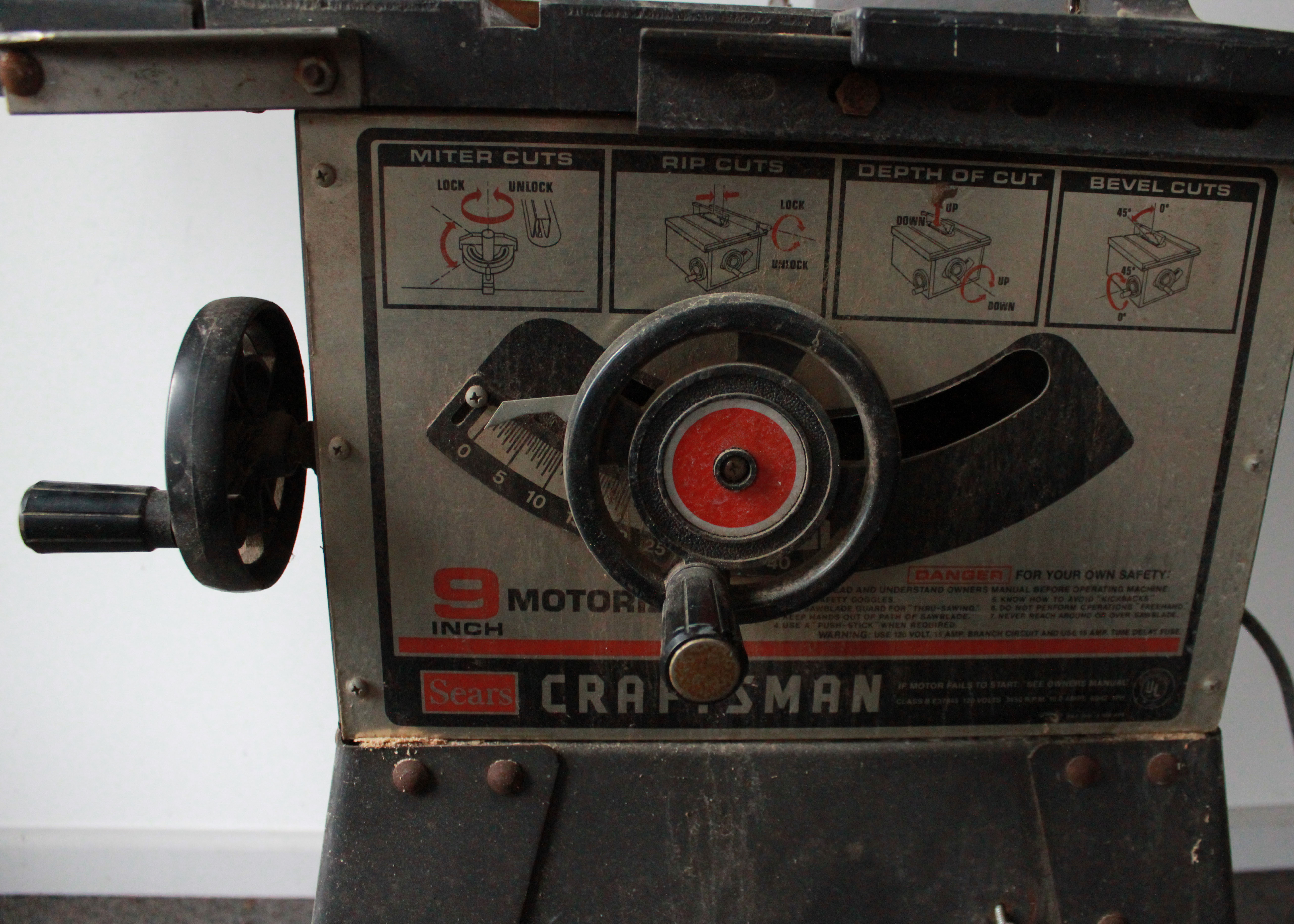 Craftsman Sears 9" Motorized Table Saw