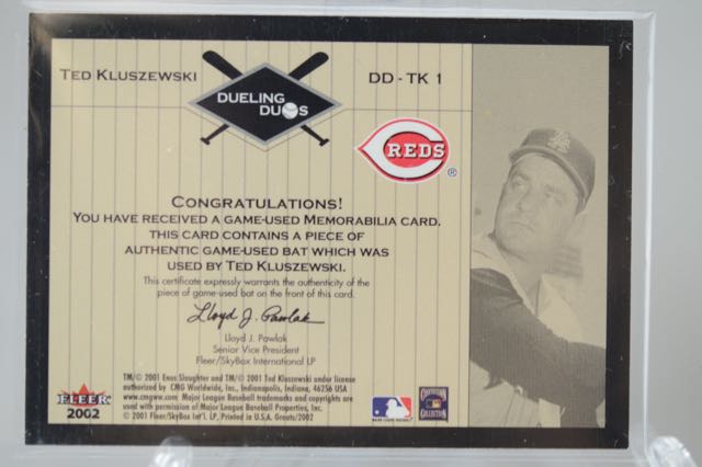 Set of Ted Kluszewski Baseball Cards