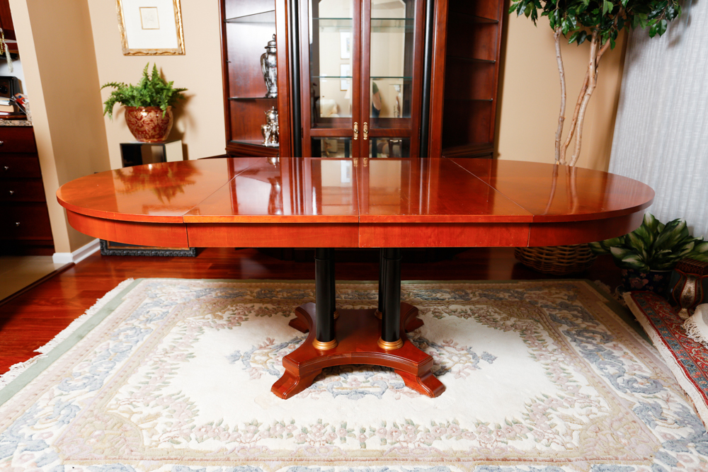 46" Ethan Allen Round Cherry Dining Table