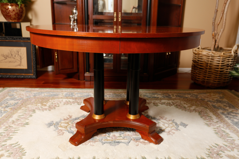 46" Ethan Allen Round Cherry Dining Table