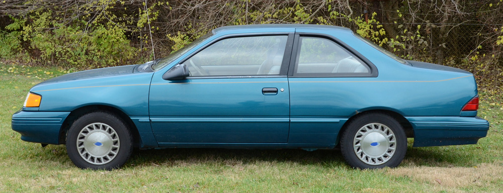 Aqua 1993 Ford Tempo GL Coupe